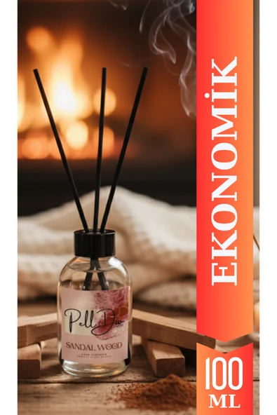 Pelldio Sandal Wood Çubuklu Oda Kokusu Eko 100ml ürün görseli 1