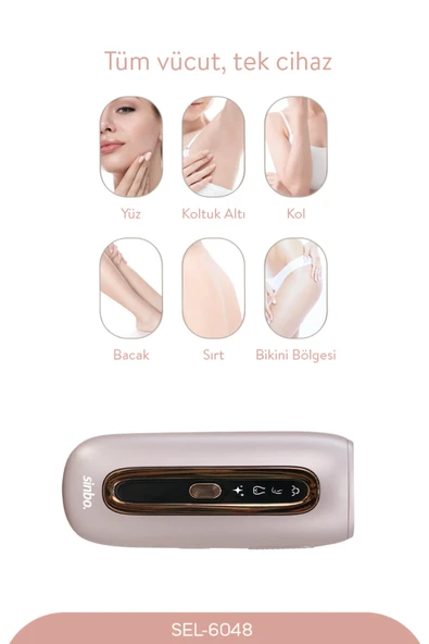 Sinbo SEL-6048 IPL Lazer Epilasyon Cihazı | Acısız Kalıcı Epilasyon - PURPLE - Resim 4