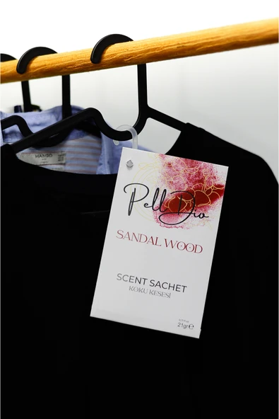Pelldio 10'lu Sandal Wood Ayakkabılık Dolap Ve Çekmece Parfümlü Kese Kokusu Oda Koku Kesesi - Resim 2