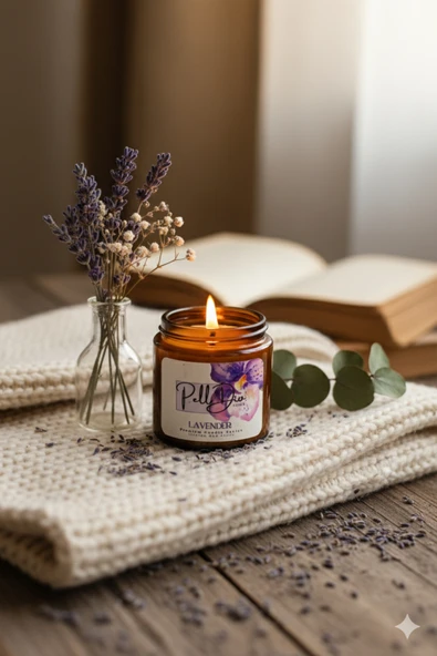 Pelldio Lavender Kokulu Mum ürün görseli 1