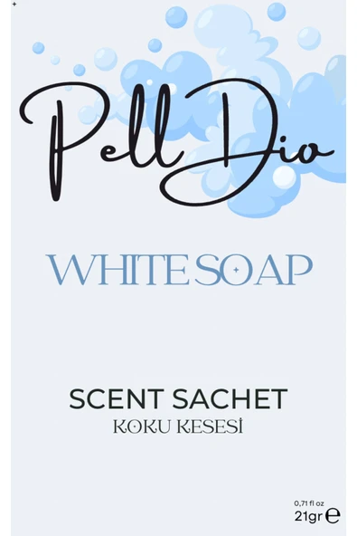 Pelldio White Soap Ayakkabılık Dolap Ve Çekmece Parfümlü Kese Kokusu Oda Koku Kesesi - Resim 3