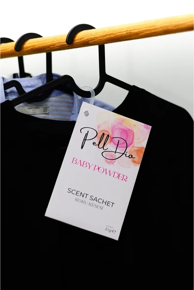 Pelldio 10'lu Baby Powder Ayakkabılık Dolap Ve Çekmece Parfümlü Kese Kokusu Oda Koku Kesesi - Resim 2