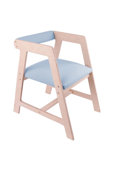 Ahşap Çocuk Oyun, Aktivite, Çalışma Masası Sandalyesi Mavi ürün görseli 1