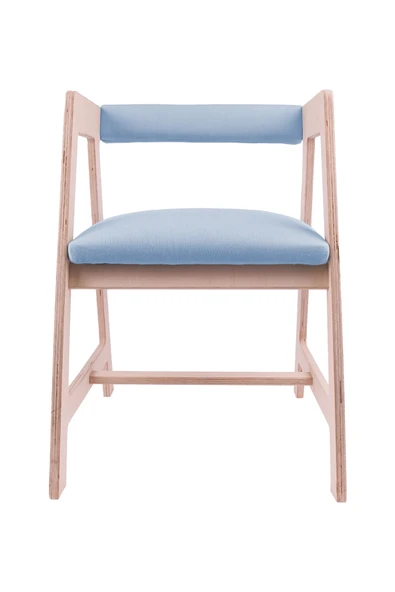 Ahşap Çocuk Oyun, Aktivite, Çalışma Masası Sandalyesi Mavi - Resim 4