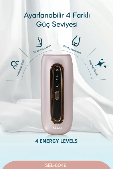 Sinbo SEL-6048 IPL Lazer Epilasyon Cihazı | Acısız Kalıcı Epilasyon - PURPLE - Resim 2