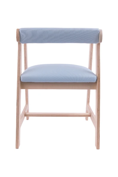 Ahşap Çocuk Oyun, Aktivite, Çalışma Masası Sandalyesi Mavi - Resim 8