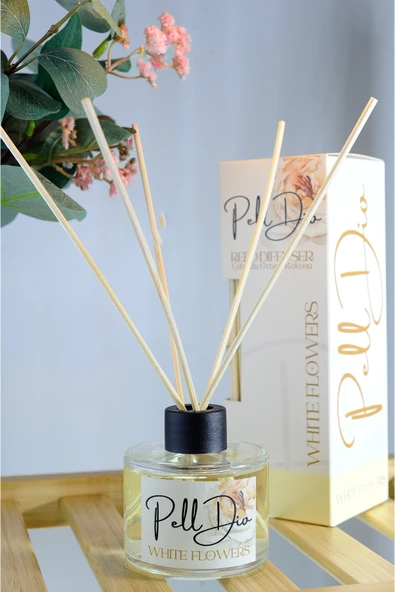 Pelldio White Flowers Çubuklu Oda Kokusu 110ml - Resim 2