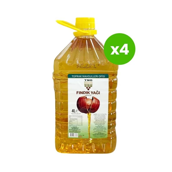 TMO Fındık Yağı Pet 4 lt x 4 Adet ürün görseli 1