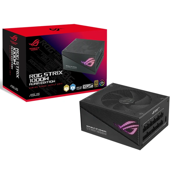 ASUS ROG STRIX 1000W 80+ Gold AURA ATX3.0 PCIe5.0 Full Modüler 135mm Fanlı PSU ROG-STRIX-1000G-AURA - Resim 5