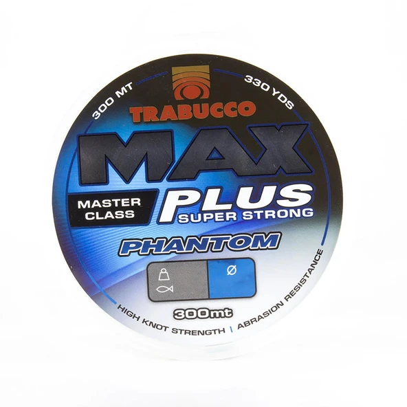 Trabucco Max Plus Phantom 300m Monofilament Olta Misinası  0.18mm - 3.20kg ürün görseli 1
