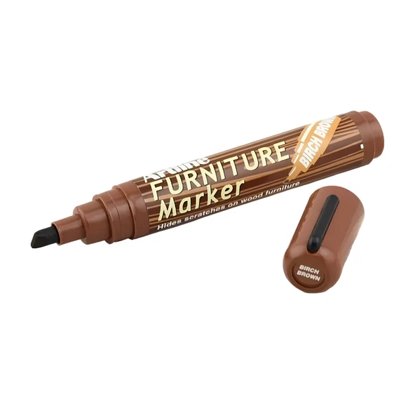 Mobilya Rötuş Kalem Ahşap Masa Sehpa Dolap Parke Çizik Giderir Çatlak Kapatıcı Huş Kahverengi Renk - Resim 4