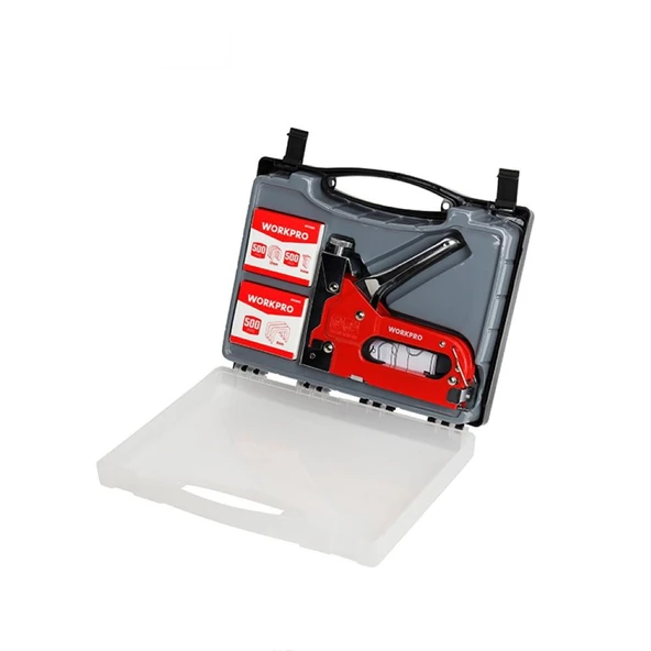 WORKPRO WP223005 3 IN 1 4-14mm Profesyonel Mekanik Zımba ve 14mm Çivi Tabancası + 1500 Adet Zımba/Çivi - Resim 3