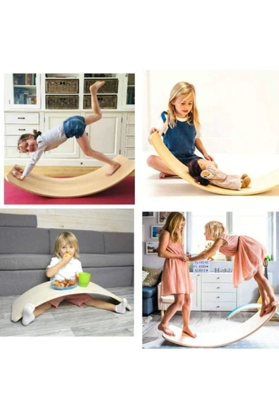 Renkli Tahtalar Denge Tahtası - Resim 2