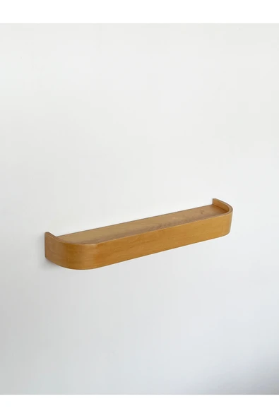 Fagus Wood Ahşap Doğal Masif Duvar Rafı - Resim 6