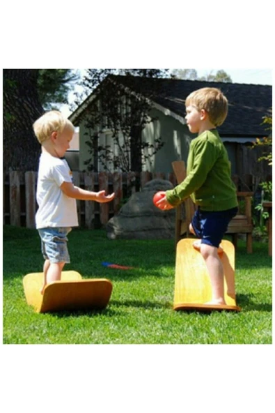 dünya kreş market Ahşap Renkli Denge Tahtası,balance Board,fit Board ürün görseli 1