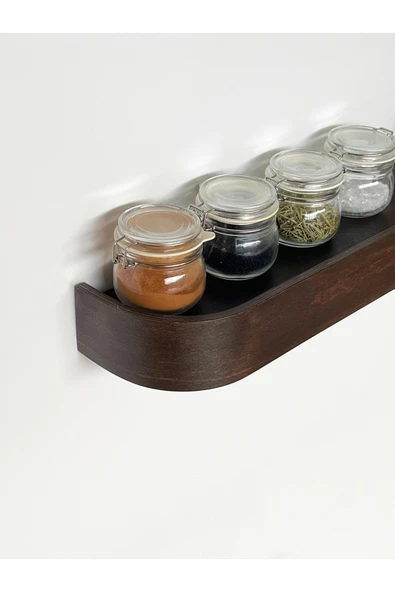 Fagus Wood Ahşap Doğal Masif Duvar Rafı - Resim 3