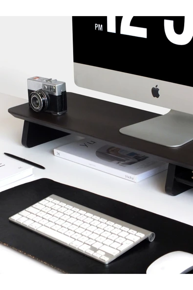 Fagus Wood Bilgisayar Yükseltici, Monitör Standı, Ahşap Ekran Yükseltici (CEVİZ) - Resim 5