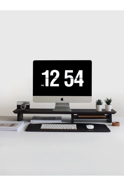 Fagus Wood Bilgisayar Yükseltici, Monitör Standı, Ahşap Ekran Yükseltici (CEVİZ) - Resim 4