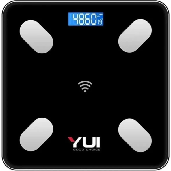 Yui KB13 Akıllı Bluetooth Şarjlı Tartı Siyah (Yuı Türkiye Garantili) ürün görseli 1