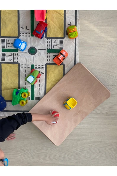 Fagus Wood Ahşap Denge Tahtası, Montessori Balance Board, Çocuklar Ve Yeni Başlayanlar Için Oyun Tahtası - Resim 5