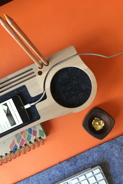 Fagus Wood Masaüstü Düzenleyici Kalemlik Organizer Ahşap - Resim 4