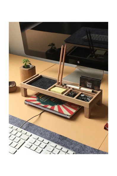 Fagus Wood Mini Sharpy Masa Düzenleyici (füme) - Resim 5