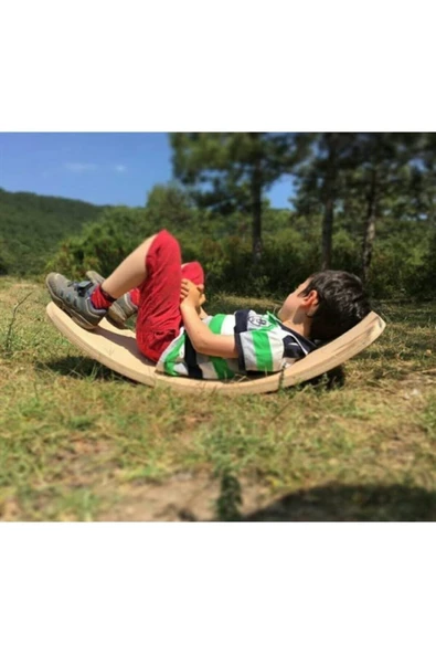 dünya kreş market Ahşap Renkli Denge Tahtası,balance Board,fit Board - Resim 3