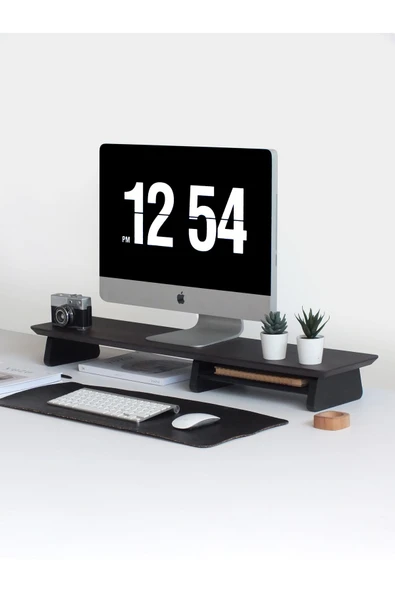 Fagus Wood Bilgisayar Yükseltici, Monitör Standı, Ahşap Ekran Yükseltici (CEVİZ) ürün görseli 1