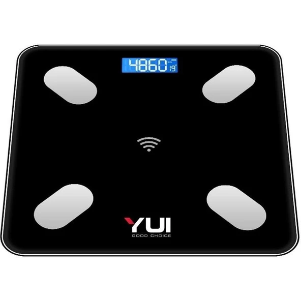 Yui KB13 Akıllı Bluetooth Şarjlı Tartı Siyah (Yuı Türkiye Garantili) - Resim 3