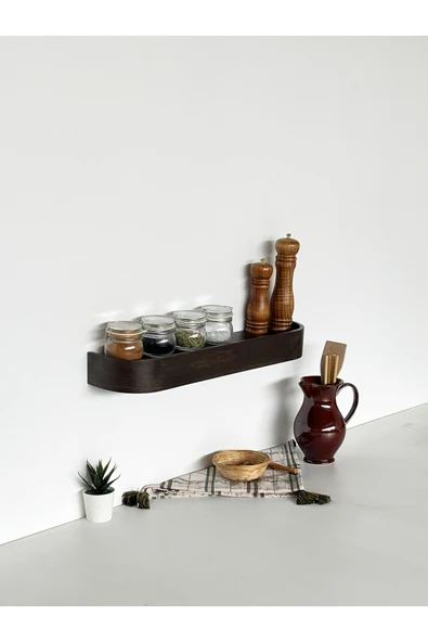 Fagus Wood Ahşap Doğal Masif Duvar Rafı - Resim 4