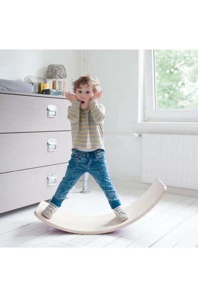 dünya kreş market Ahşap Renkli Denge Tahtası,balance Board,fit Board - Resim 4