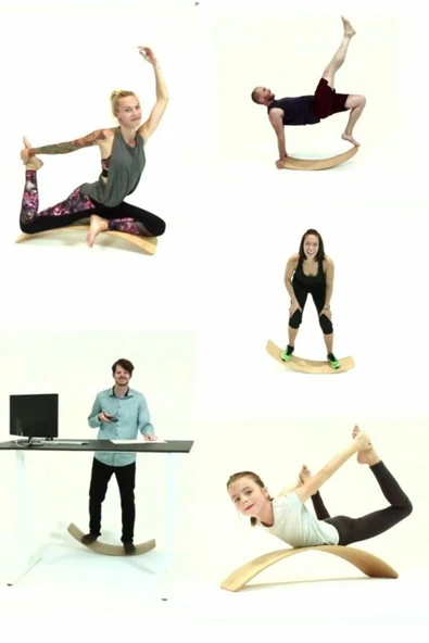 Montessori Renkli Tahtalar Denge Tahtası - Resim 6