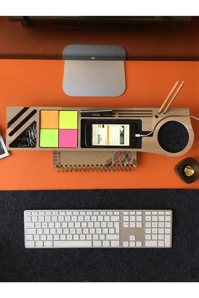 Fagus Wood Masaüstü Düzenleyici Kalemlik Organizer Ahşap - Resim 2
