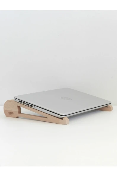 Fagus Wood Girift Laptop Standı - Resim 5