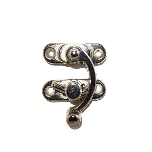 Yay Gözü, Ahşap Kutu Klipsi - Küçük 28x33 mm, Nikel, 100 Adet ürün görseli 1