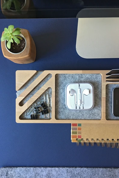 Fagus Wood Masaüstü Düzenleyici Kalemlik Organizer Ahşap - Resim 6