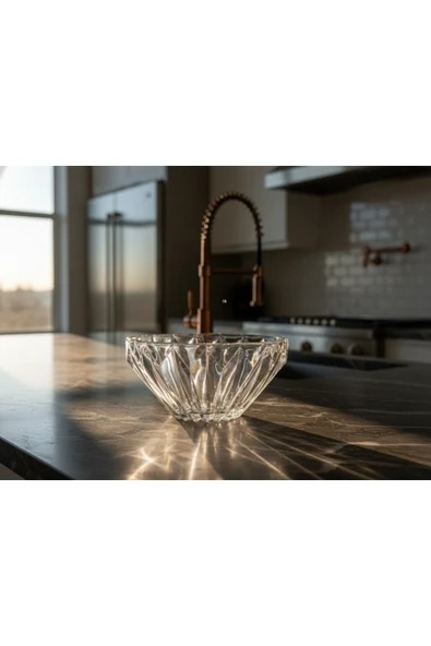 Kristal Bol Kase Meyvelik 25 cm - Resim 3