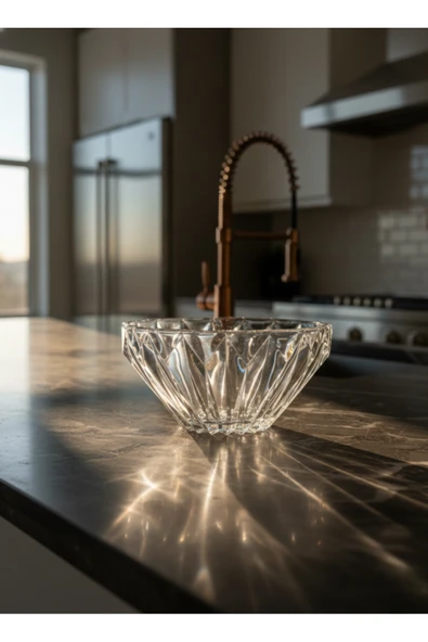 Kristal Bol Kase Meyvelik 25 cm - Resim 2