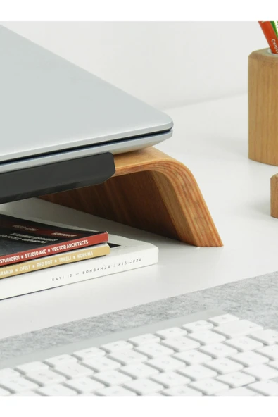 Fagus Wood Laptop Standı (kayın) - Resim 4