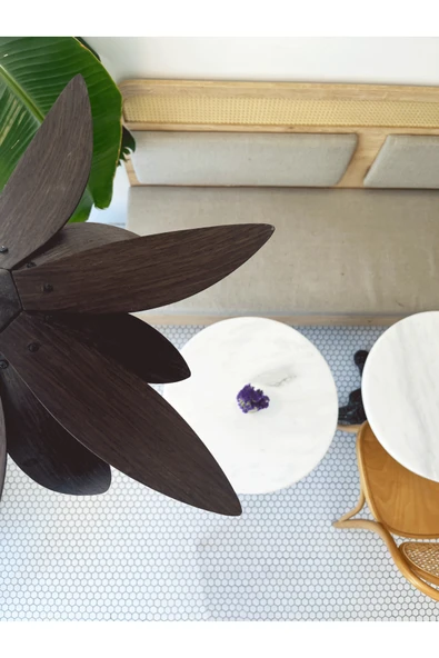 Fagus Wood Lotus Avize – Ahşap Modern ve Minimal Tasarım Avize, İskandinav Salon ve Oturma Odası Aydınlatması - Resim 5