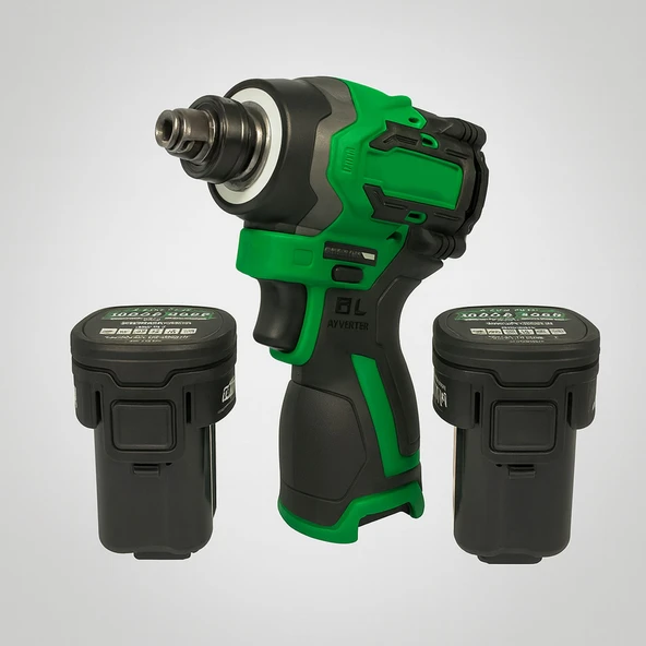 Akülü Somun Sıkma Makinesi 16V 2.0AH Güçlü Yüksek Torklu Profesyonel Vidalama Anahtar Seti Çantalı - Resim 5