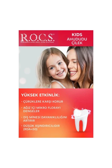 Rocs Kids 4-7 Yaş Ahududu&Çilek Diş Macunu 35 ml - Resim 4