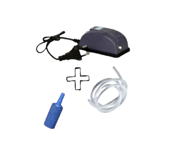 Fanus Ve Akvaryum İçin Oksijen Hava Seti ( Hava Motoru, Hava Taşı, Hava Hortumu) ürün görseli 1