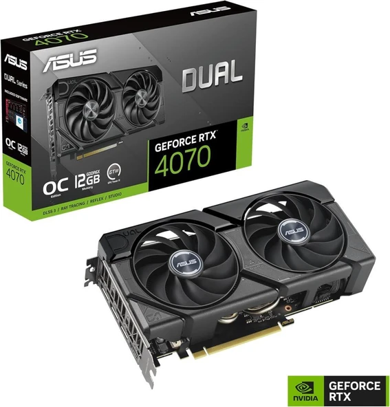 Asus RTX 4070 Dual Evo OC Edition DUAL-RTX4070-O12G-EVO 192 Bit GDDR6X 12 GB Ekran Kartı Teşhir - Resim 8