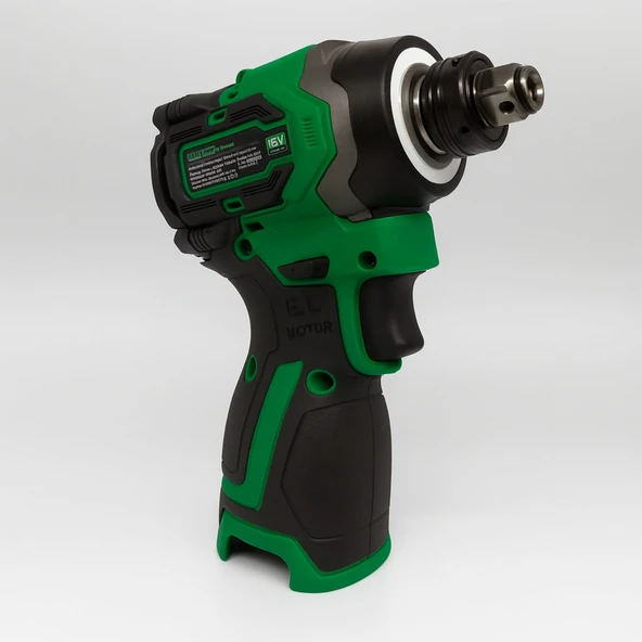 Akülü Somun Sıkma Makinesi 16V 2.0AH Güçlü Yüksek Torklu Profesyonel Vidalama Anahtar Seti Çantalı - Resim 4