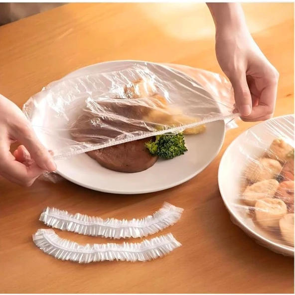 Lastikli Tencere Ve Tabak Bonesi 100 Adet (24cm) ürün görseli 1