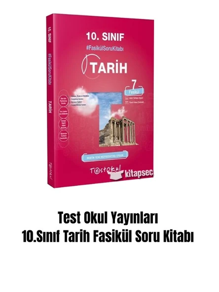 Test Okul Yayınları  10.Sınıf Tarih Fasikül Soru Kitabı ürün görseli 1