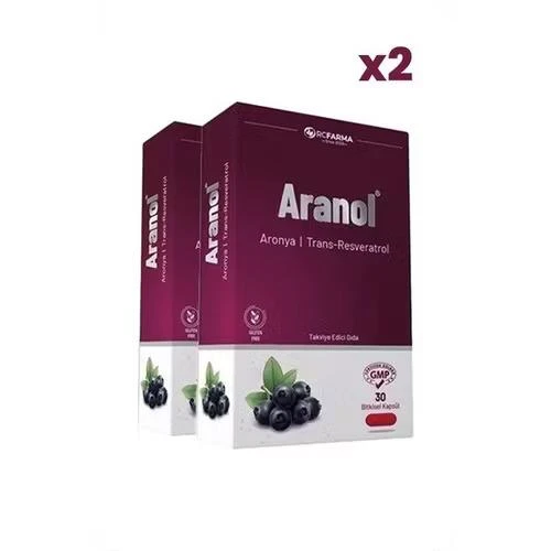 Aranol Aronya Trans Resveratrol 30 Kapsül x2 Adet ürün görseli 1