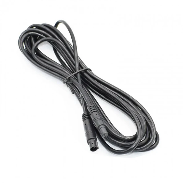 5 pimli araç geri görüş kameraları için dişi erkek uzatma kablosu 3m - Resim 3