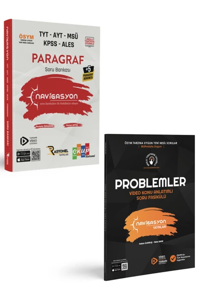 Tyt Ayt Msü Kpss Paragraf - Problemler Soru Bankası Seti (2 KİTAP) ürün görseli 1